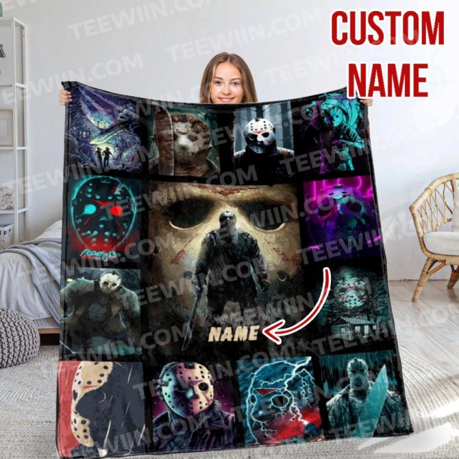 Custom Horror Movie Blanket - Personalized Name - Cozy & Unique Gift For Fans - Image 5