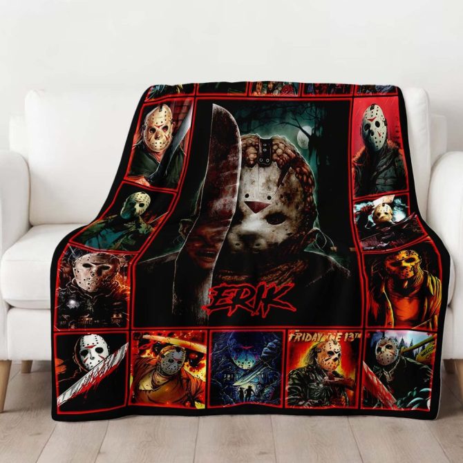 Custom Horror Movie Blanket - Personalized Name, Perfect For Fans & Cozy Nights! - Image 4