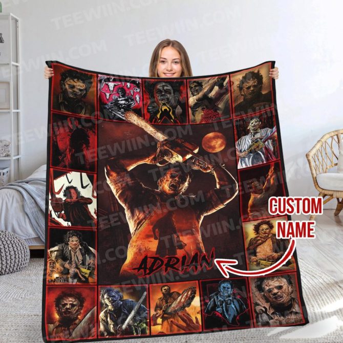 Custom Horror Movie Blanket - Personalized Name Gift - Cozy & Spooky Decor - Best Seller - Image 7