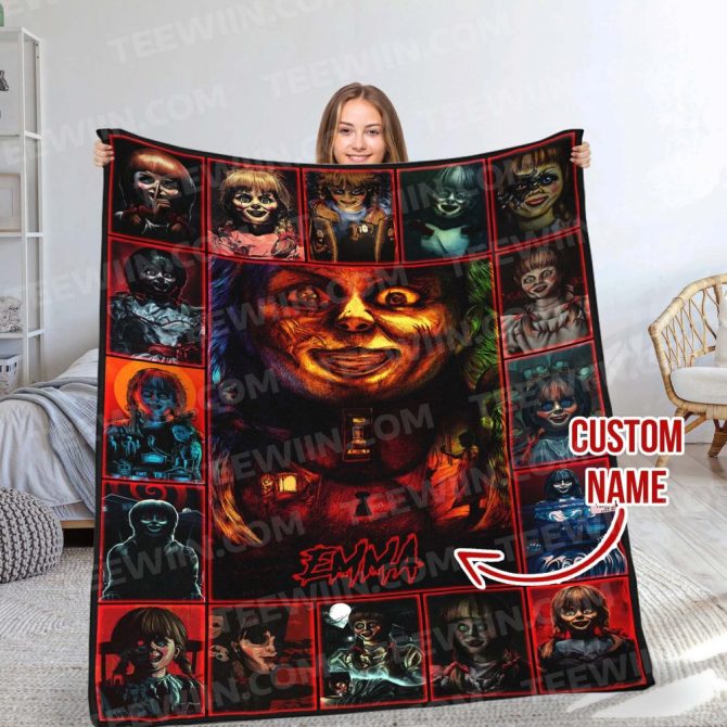 Custom Horror Movie Blanket - Personalized Name Gift - Cozy & Spooky Decor - Best Seller - Image 9