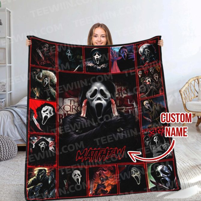 Custom Horror Movie Blanket - Personalized Name Gift - Cozy & Spooky Decor - Best Seller - Image 6