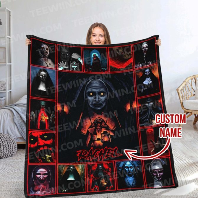 Custom Horror Movie Blanket - Personalized Name Gift - Cozy & Spooky Decor - Best Seller - Image 3