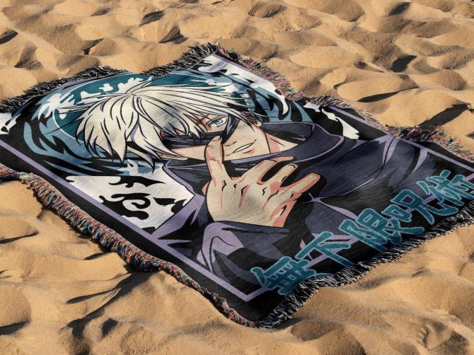 Cozy Anime-Inspired Blanket With Vibrant Design – Perfect For Fans & Home Decor - Image 3