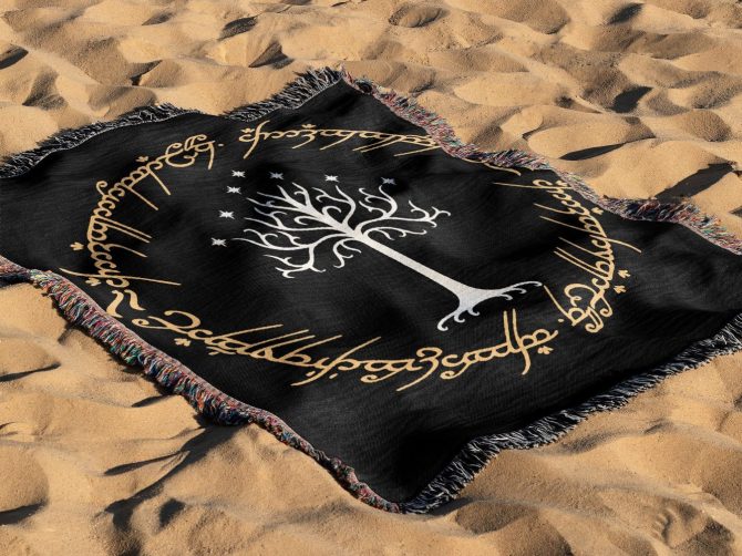 Enchanted Tree Of Gondor Blanket – Cozy, Elegant & Perfect For Fans! - Image 4