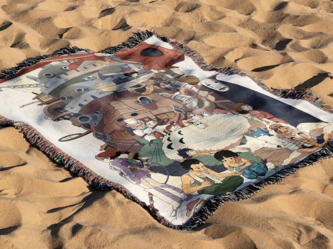Cozy Anime-Inspired Woven Throw Blanket - Image 3