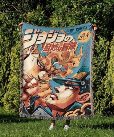 Cozy Jojo'S Bizarre Adventure Blanket - Iconic Anime Design Throw For Fans