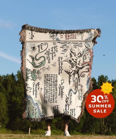 Fantasy Map Tapestry Blanket – Cozy Adventure For Your Home