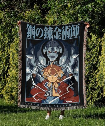 Fullmetal Alchemist Anime Throw Blanket – Cozy, Vibrant Design For Fans