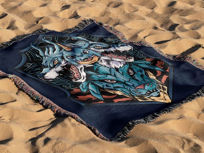 Fierce Fantasy Creature Throw Blanket - Cozy Summer Essential - Image 4