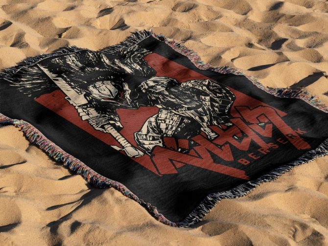 Berserk Anime Woven Blanket – Limited Summer Sale, Cozy & Stylish - Image 2