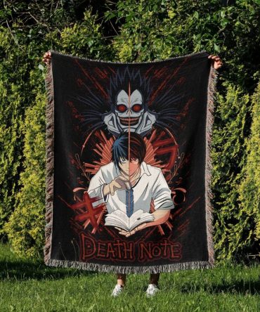 Cozy Death Note Anime Throw Blanket – Stylish & Warm Gift For Fans