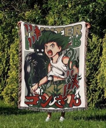 Anime-Inspired Cozy Throw Blanket - Vibrant Graphic Design, Perfect For Fans!