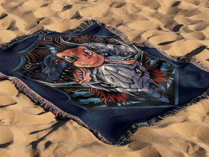 Cozy Dragon Themed Blanket – Vibrant Art For Home & Outdoor Comfort - Image 4