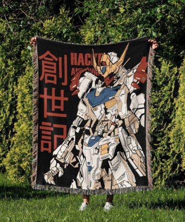 Cozy Mecha Anime Throw Blanket - Perfect Gift For Robot Lovers & Collectors