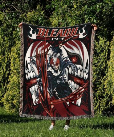Bleach Anime Blanket - Cozy, Vibrant Design For Fans - Perfect Gift For Home & Outdoor Use