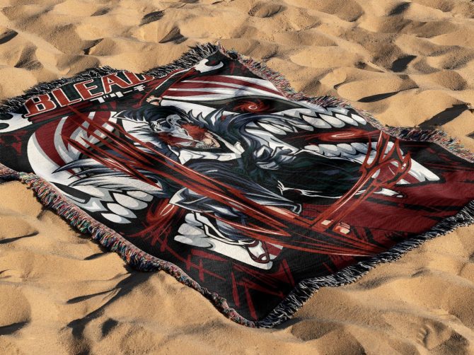 Bleach Anime Blanket - Cozy, Vibrant Design For Fans - Perfect Gift For Home & Outdoor Use - Image 4