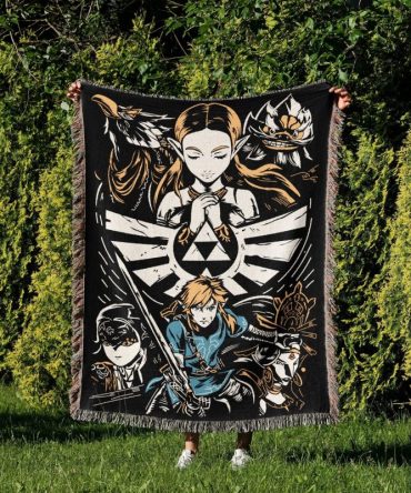 Cozy Gamer Blanket - Anime-Inspired Art Throw For Game Fans - Perfect Gift For Gamers