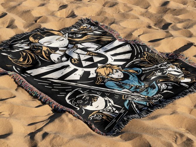 Cozy Gamer Blanket - Anime-Inspired Art Throw For Game Fans - Perfect Gift For Gamers - Image 4