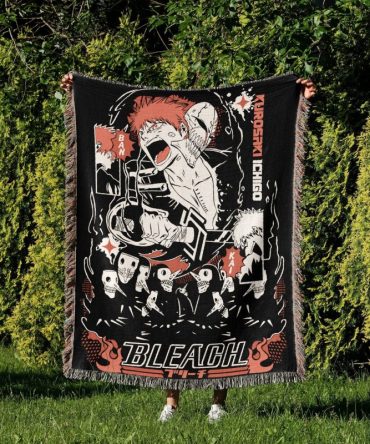 Bleach Anime Blanket - Cozy, Vibrant, Perfect Gift For Fans - 100% Soft Cotton, 50X60 Inch Throw