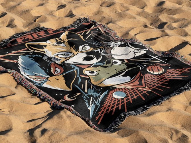 Star-Themed Cozy Blanket – Vibrant Design, Perfect For Gaming Fans – Soft & Warm Throw - Image 4