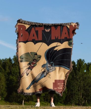 Cozy Batman Throw Blanket - Vintage Comic Design For Superhero Fans