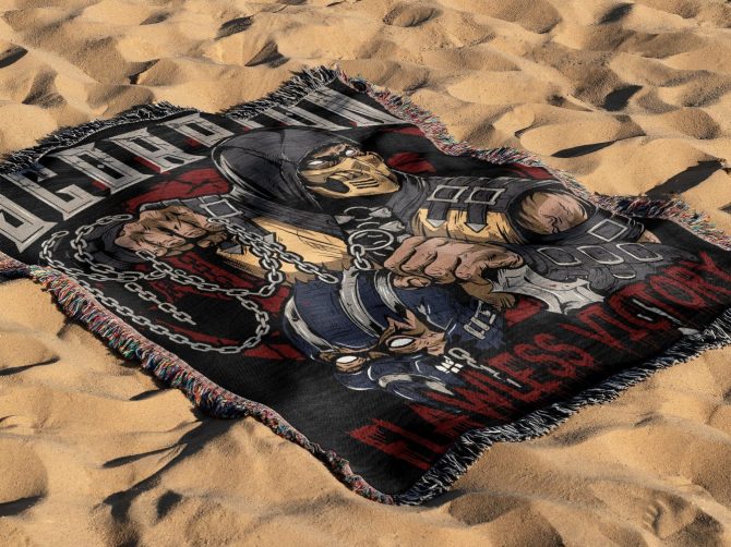 Scorpion Warrior Throw Blanket - Cozy Up With Flawless Victory Design - Image 3