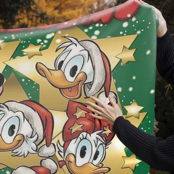 Custom Disney Christmas Blanket – Personalized Festive Gift With Iconic Characters - Image 2