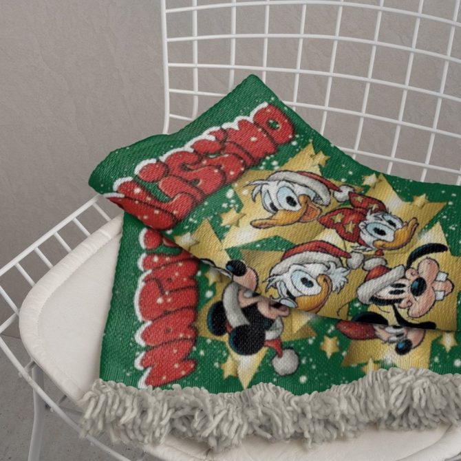 Custom Disney Christmas Blanket – Personalized Festive Gift With Iconic Characters - Image 3