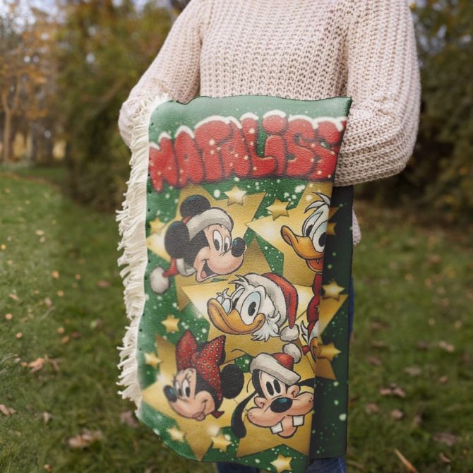 Custom Disney Christmas Blanket – Personalized Festive Gift With Iconic Characters - Image 4