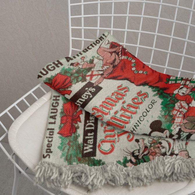 Custom Disney Christmas Throw Blanket – Vintage Style, Personalized Gift - Image 3