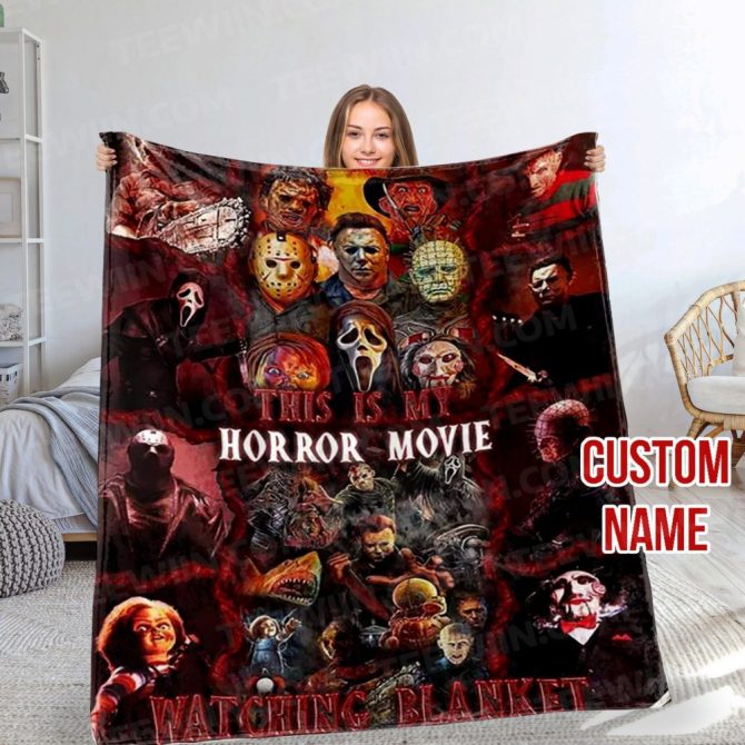 Custom Horror Movie Blanket – Cozy Up With Your Favorite Scary Characters! - Image 3