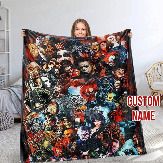 Custom Horror Movie Blanket – Cozy Up With Your Favorite Scary Characters! - Image 9