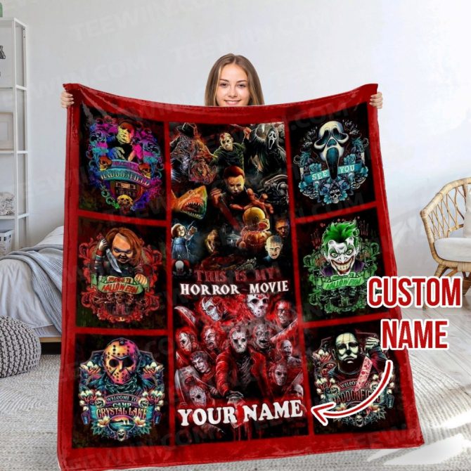 Custom Horror Movie Blanket – Cozy Up With Your Favorite Scary Characters! - Image 7