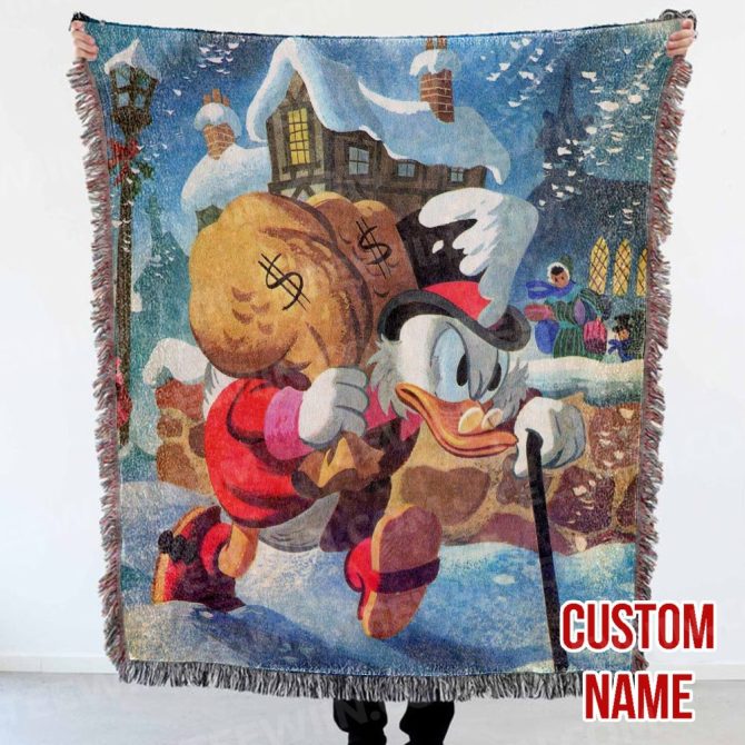 Custom Donald Duck Christmas Throw Blanket - Personalized Holiday Gift - Image 7
