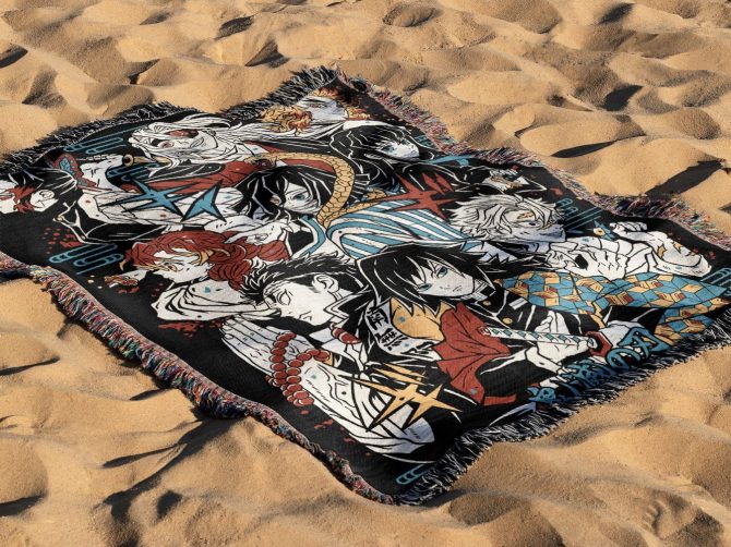 Anime Character Fleece Blanket – Cozy Up In Style - Image 4