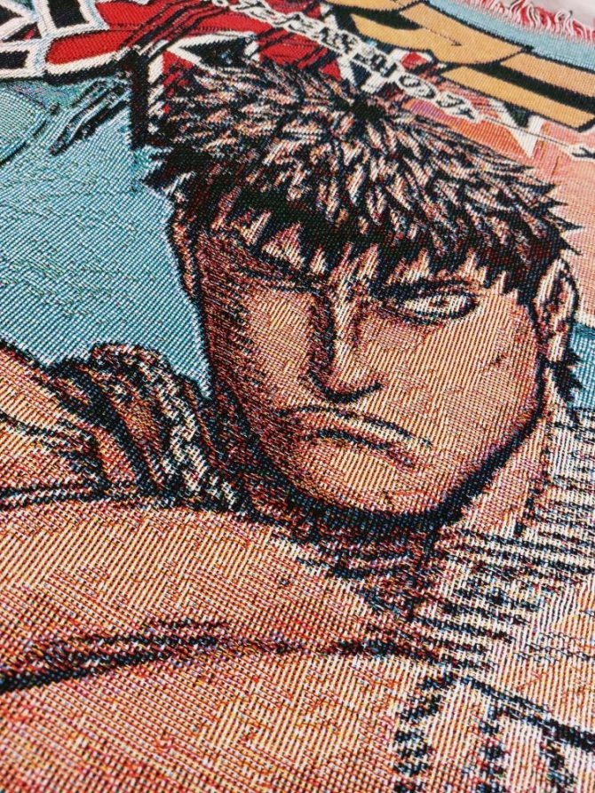 Epic Warrior Tapestry Blanket – Cozy Anime Art For Home Decor - Image 5