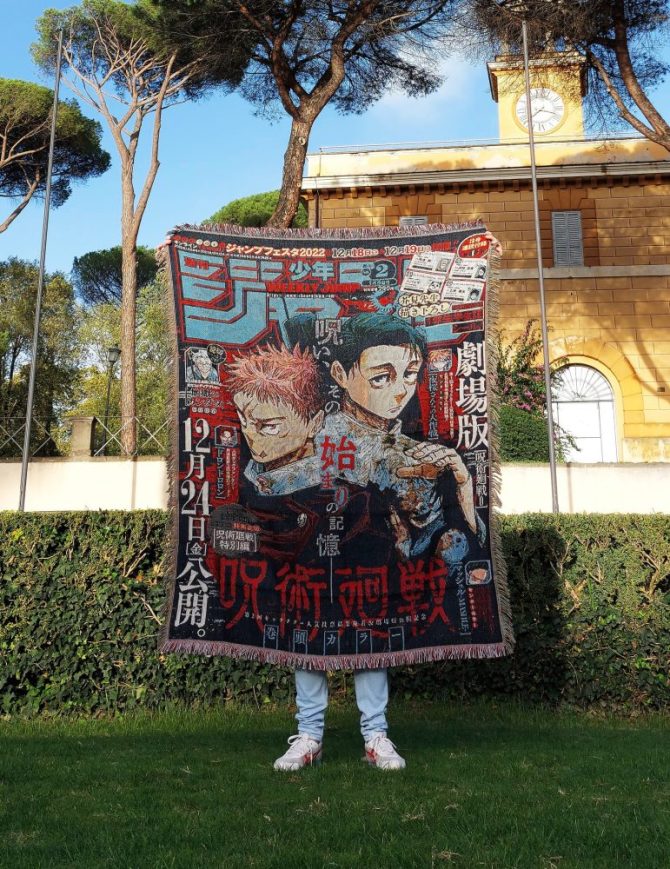Cozy Anime Manga Throw Blanket - Vibrant Design For Fans & Collectors - Image 2