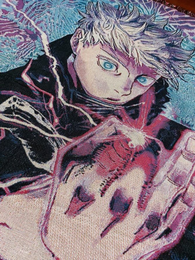 Cozy Anime Throw Blanket With Vibrant Character Design – Perfect For Fans & Home Décor - Image 4