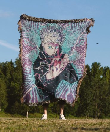 Cozy Anime Throw Blanket With Vibrant Character Design – Perfect For Fans & Home Décor