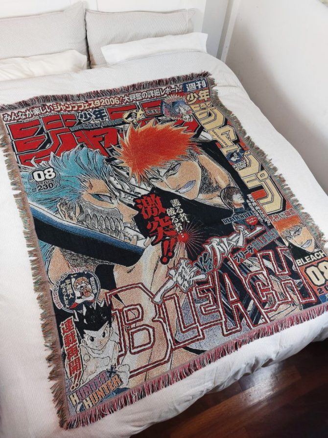 Bleach Anime Tapestry Blanket - Cozy Fleece Throw For Fans, Vibrant Manga Design, 50X60 Inches - Image 4