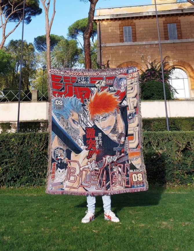 Bleach Anime Tapestry Blanket - Cozy Fleece Throw For Fans, Vibrant Manga Design, 50X60 Inches