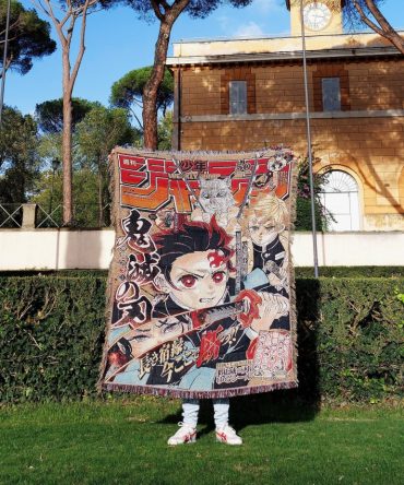 Anime Manga Blanket - Cozy Demon Slayer Throw For Fans , Vibrant & Stylish Design