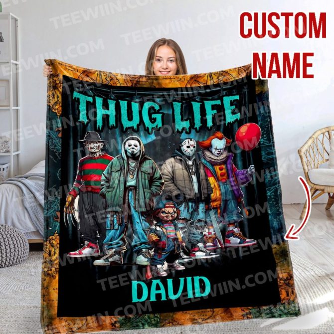 Custom Thug Life Blanket - Personalized Name, Vibrant Design, Perfect Gift! - Image 3
