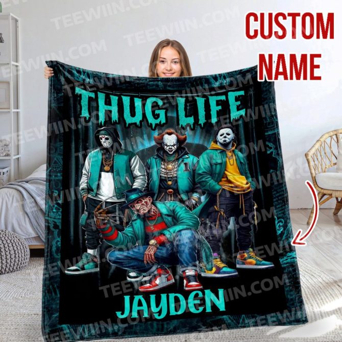 Custom Thug Life Blanket - Personalized Name, Vibrant Design, Perfect Gift! - Image 5