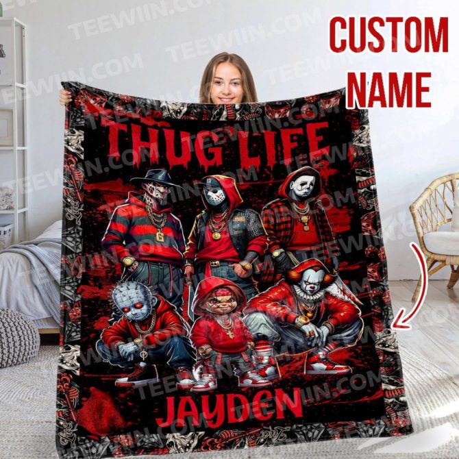 Custom Thug Life Blanket - Personalized Name, Vibrant Design, Perfect Gift! - Image 4