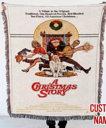 Cozy 'A Christmas Story' Blanket – Personalized Custom Name – Perfect Gift!