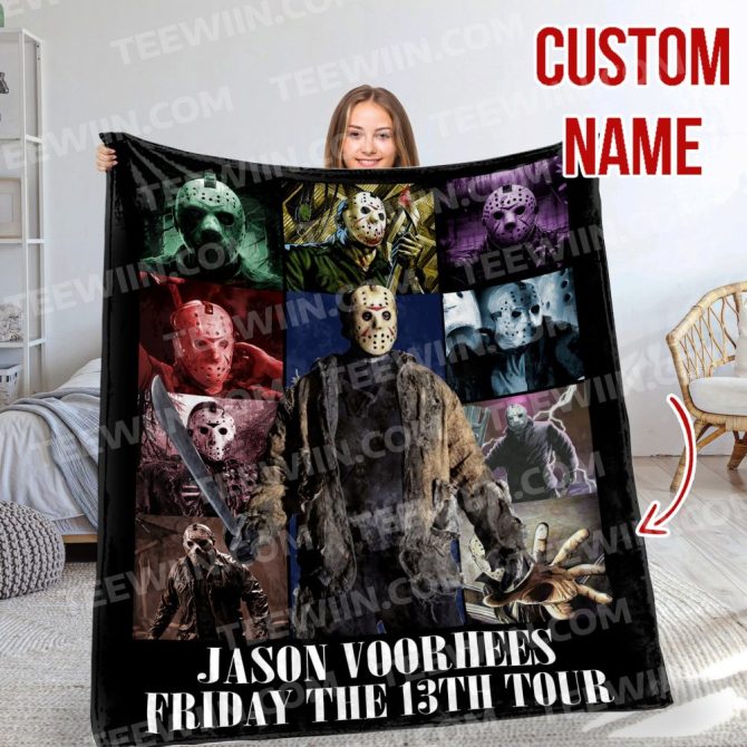 Custom Horror Movie Blanket - Freddy, Jason, Michael & More - Personalized Name Gift - Image 6