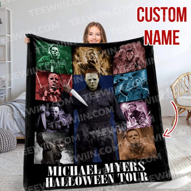 Custom Horror Movie Blanket - Freddy, Jason, Michael & More - Personalized Name Gift - Image 4
