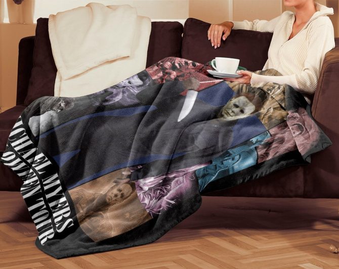 Custom Horror Movie Blanket - Freddy, Jason, Michael & More - Personalized Name Gift - Image 9