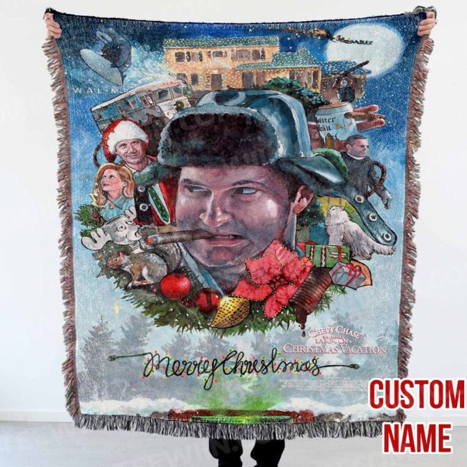 Custom Christmas Vacation Movie Blanket – Cozy Holiday Gift For Fans